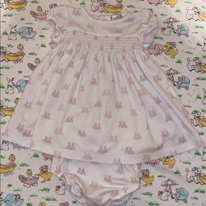 Kissy Kissy Bunny Dress and Bloomers 3-6 months